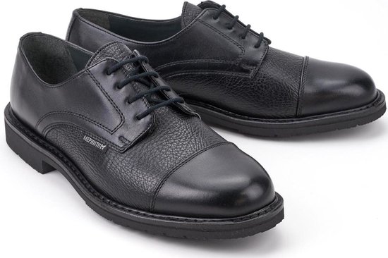 Chaussure à lacets pour hommes Mephisto MELCHIOR - Faite à la Handgemaakt - Zwart - Taille 49,5