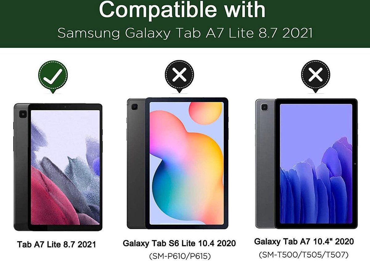 Étui tablette antichoc pour Samsung Galaxy Tab A7 Lite 10,4 A 8/8,4