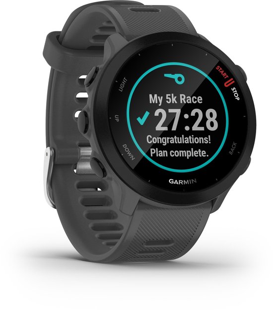 Garmin Forerunner 55 - Sporthorloge met GPS Tracker - Geschikt voor Hardlopen - 42mm - Monterra Grey