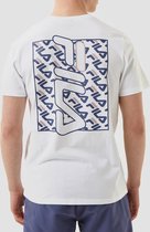 Fila Sanro Graphic Shirt Zwart Heren - Maat XS