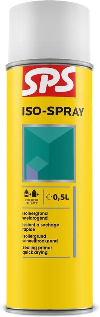 SPS Iso Spray | 500ML | Sneldrogend | Isoleermiddel | Spuitbus | Binnen En Buiten | Muurvuller