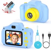 Digitale camera voor kinderen - 2 inch digitale scherm -  1080p HD-scherm - Inclusief gratis hoogwaardige 16 GB SD-kaart - leuk cadeau - speelgoed voor 3 tot 12 jaar oude jongens en meisjes -