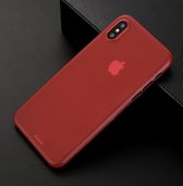 Ultra Dun Backcover Hoesje voor iPhone 12 / 12 Pro  - Rood - iPhone 12 hoesje - iPhone 12 Pro hoesje - Dun iPhone hoesje