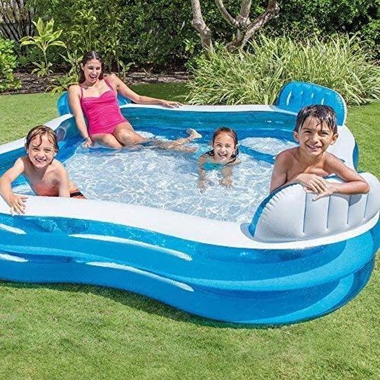 aardolie Gastheer van Sluiting Intex - Zwembad - Lounge Pool voor de hele familie - Gezinszwembad | bol.com