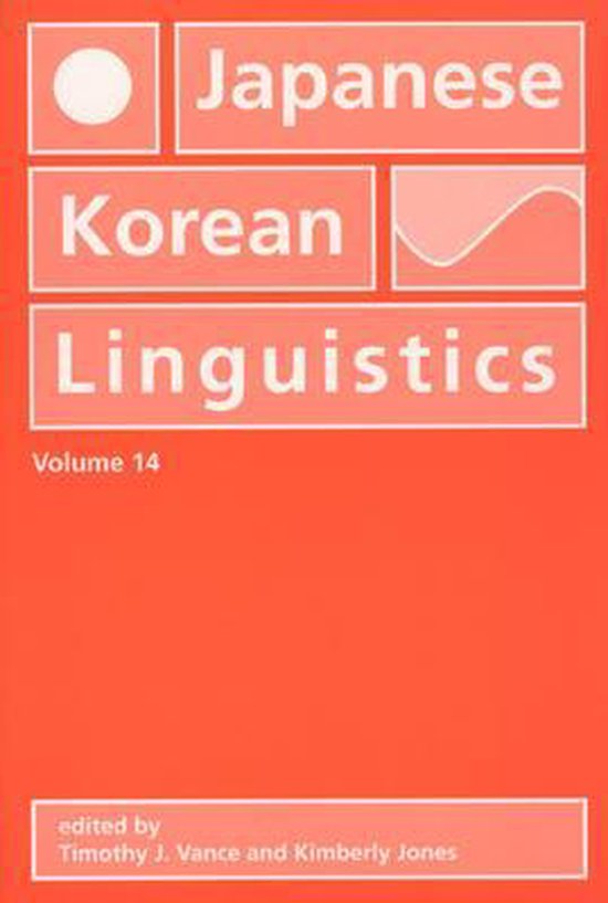Japanese/Korean Linguistics V14 9781575865195 Vance Boeken bol