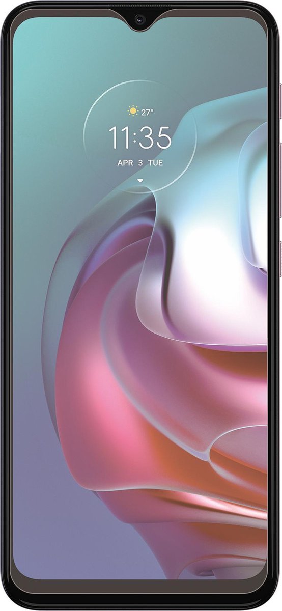 Azuri curved tempered glass screenprotector - Transparant - Motorola Moto G30/E7i Power