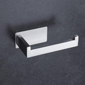 Creartix Toiletrolhouder - WC rolhouder - Toiletpapier houder - Zelfklevend met 3M plakstrip - zonder boren - RVS