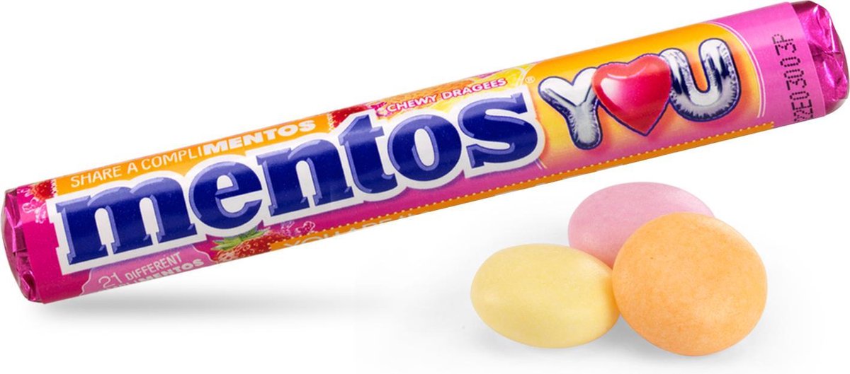 MENTOS ROULEAU REGLISSE 38G X40