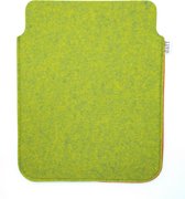 Daff - Vilt Tablethoes - Groen/Zwart - 21.5 x 26cm - Merinowol - tot 11inch