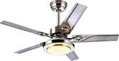 Luxe plafondventilator met licht incl. afstandbediening - Afmeting: 132cm