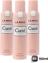 La Rive Deo Cuté for Woman - Voordeelverpakking 6 Stuks