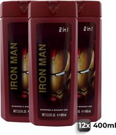 Iron Man Shampoo & Douchegel - Voordeelverpakking 12 Stuks