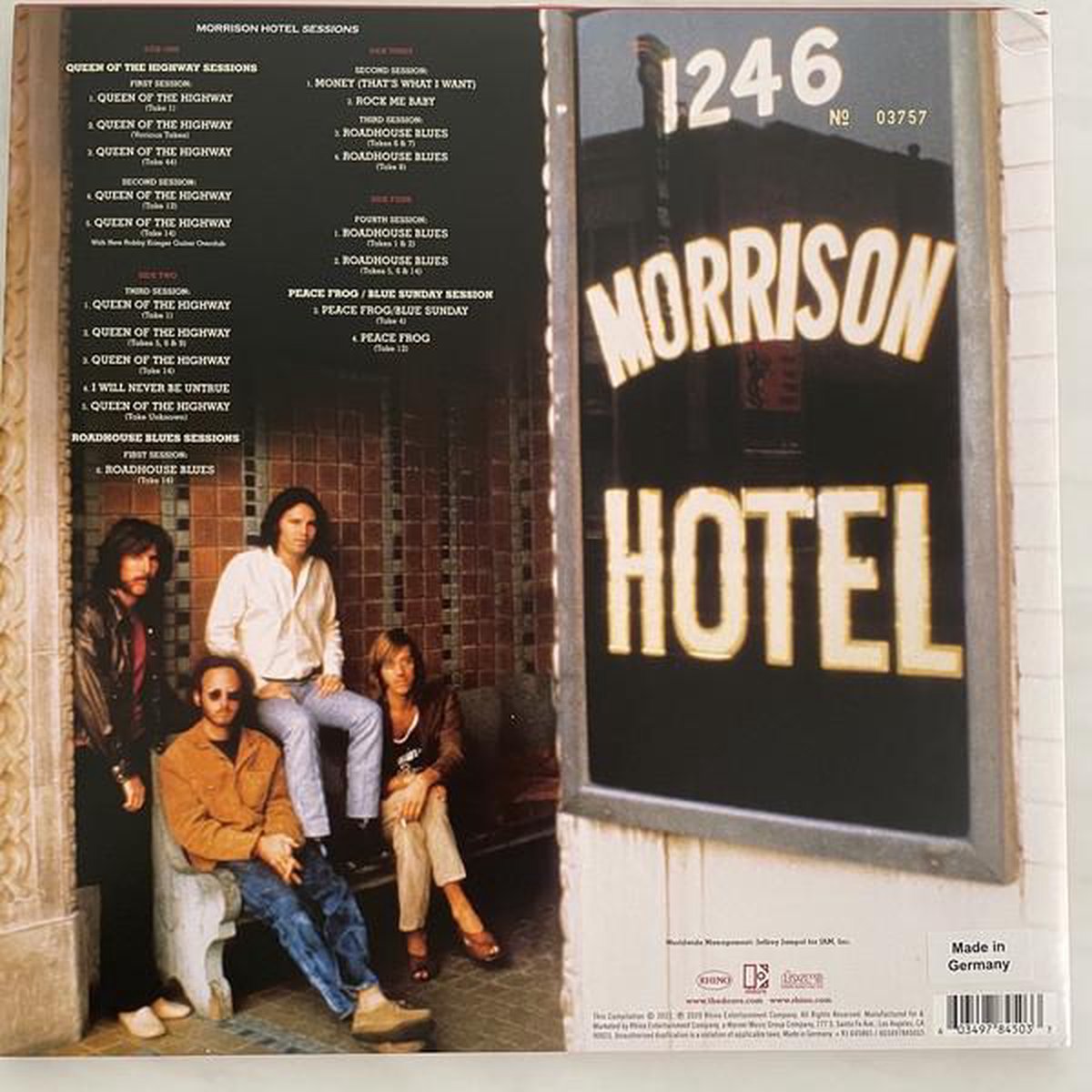 Doors Morrison Hotel Sessions (LP), Doors LP (album) Muziek