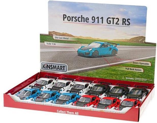 Kinsmart Die Cast Metal Porsche 911 GT2 RS - Die Cast - Kinsmart
