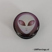 25mm single flared plug alien