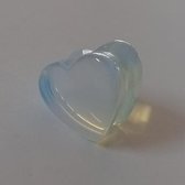 14 mm Double-flared plug opalite hart