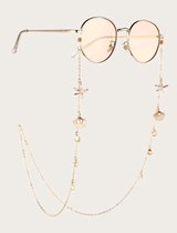 Chaîne de lunettes de Lucy - Chaîne de lunettes Seastar - Étoile de mer -  Perle -... | bol.com