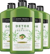 4x John Frieda Detox & Repair Shampoo 250 ml