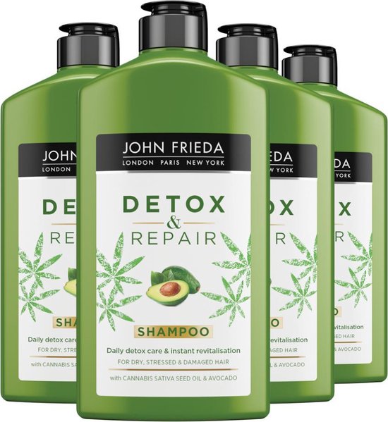4x John Frieda Detox & Repair Shampoo 250 ml bol