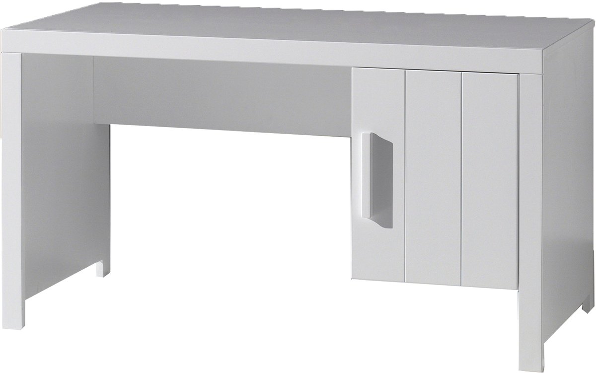 Bureau Machiel Wit - MDF hout - 137x70cm - Met opbergruimte - Hoogte 75 cm