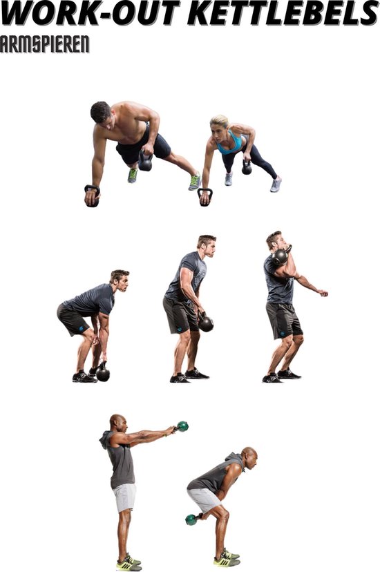Focus Fitness - Kettlebell - Gietijzer - 12 kg -Halters en Gewichten