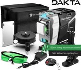 Dakta® Bouwlaser | Roterende Laser | Kruislijnlaser | Rotatielaser | Lijnlaser | Laserwaterpas | Zelfnivellerend | Groene Laser | Volledige Set