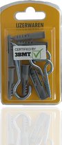 3BMT Schroefoog Met Plug - RVS - 55 mm - 6 Stuks