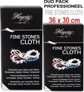 Hagerty Fine Stones CLOTH PROFESSIONEEL DUO  PACK  36 x 30 cm