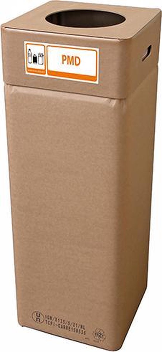 Afvalbak karton, Afvalbox PMD (hoog 97 cm herbruikbaar)
