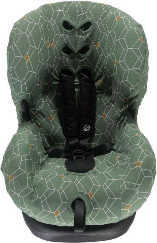 klep meisje in het geheim Briljant Baby Autostoelhoes 1+ Interlock - Deco - Groen | bol.com