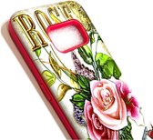 Samsung Galaxy S8 3D print Rose Bloem back cover TPU beschermend hoesje