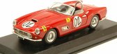 De 1:43 Diecast Modelcar van de Ferrari 250 Spider #02 Winnaar van de Relay Marlboro Cup in 1961. De bestuurder was A. Wylie. De fabrikant van het schaalmodel is Art-Model. Dit model is alleen online verkrijgbaar