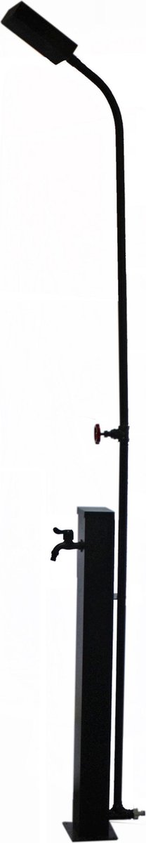 Magma Buitendouche / Tuindouche zwart gecoat RVS