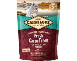 Carnilove Cat Grain Free Fresh Carp & Trout 6 kg - Kat