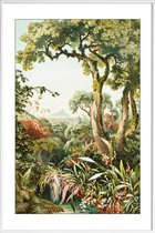 JUNIQE - Poster in kunststof lijst Botanical Forest -40x60 /Grijs &
