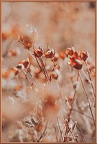 JUNIQE - Poster met kunststof lijst Autumnal Flowers -40x60 /Oranje &