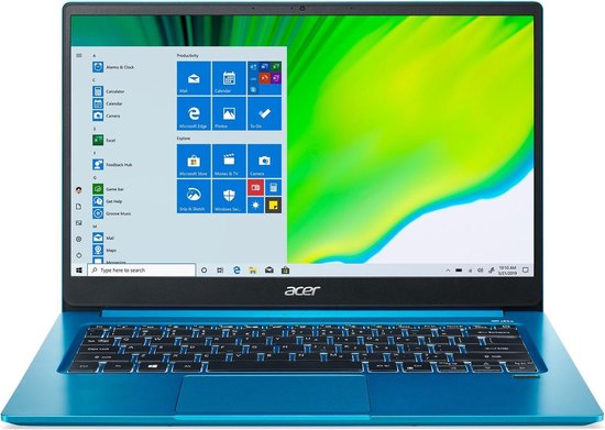 Acer Swift 3 SF314-59-36E0 - 14i FHD/i3-1115G4/8GB/512GB SSD/UHD Graphics/No ODD/Qwerty/Fingerprint Reader/Win10 Home/Blue Acer Swift 3 SF314-59-36E0 - 14i FHD/i3-1115G4/8GB/512GB SSD/UHD Graphics/No ODD/Qwerty/Fingerprint Reader/Win10 Home/Blue