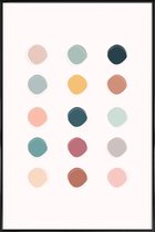 JUNIQE - Poster in kunststof lijst Colour Palette -30x45 /Kleurrijk