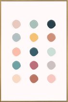 JUNIQE - Poster met kunststof lijst Colour Palette -20x30 /Kleurrijk