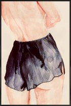 JUNIQE - Poster in kunststof lijst The Turn -20x30 /Zwart