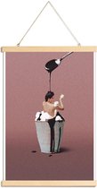 JUNIQE - Posterhanger Made For Each Other -40x60 /Roze