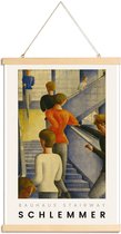 JUNIQE - Posterhanger Schlemmer - Bauhaus Stairway -60x90 /Kleurrijk