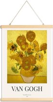 JUNIQE - Posterhanger Van Gogh - Zonnebloemen (Tournesols, 1888)