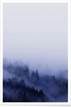 JUNIQE - Poster Bluescape 2 -30x45 /Blauw & Wit