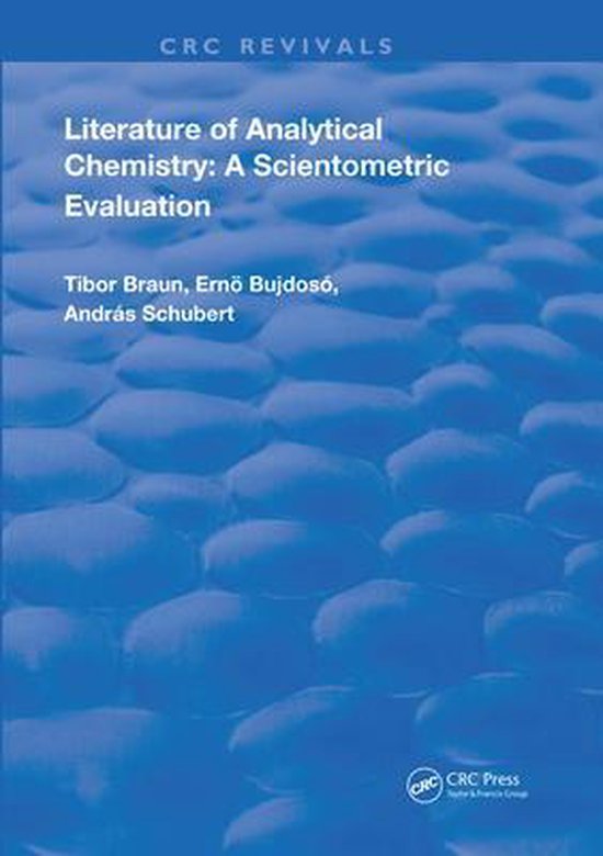 Routledge Revivals- Literature Of Analytical Chemistry - cover