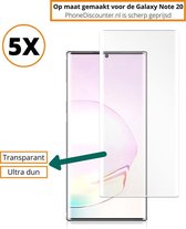 Fooniq UV Screenprotector Transparant 5x - Geschikt Voor Samsung Galaxy Note 20