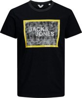 Jack & Jones T-shirt Jcofikes Tee Ss Crew Neck 12188075 Black/slim Mannen Maat - L