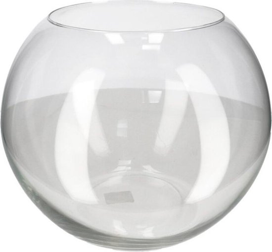 Vase En Verre Soufflé à La Main - 25cm De Hauteur - Transparent - Design à Tige Unique - Pour Fleurs, Décoration Maison