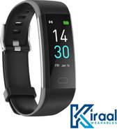 Kiraal Fit - Smartwatch - Activity Tracker - Temperatuurmeter - Bloeddrukmeter - Hartslagmeter - Stappenteller - Horloge - Heren - Dames