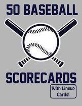 50 Baseball Scorecards With Lineup Cards: 50 Scorecards For Baseball and Softball